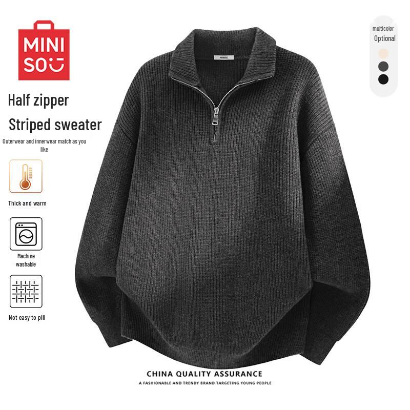 MINISO Men's Knit Sweaters & Cardigans