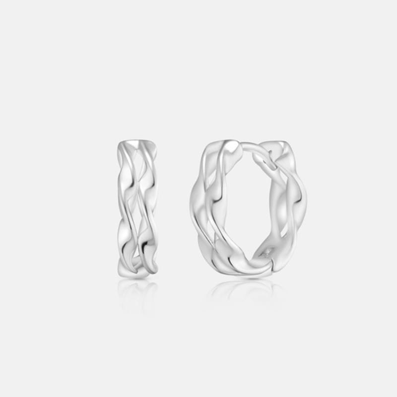 METROCITY JEWELRY Corte Sterling Silver White Earrings A241SE0124WPQ