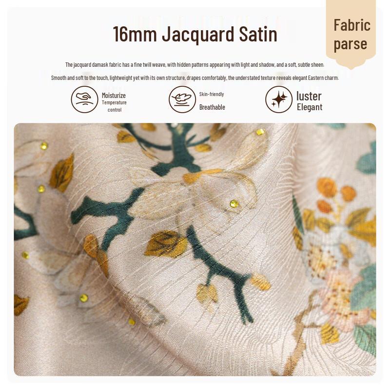 Shanghai Story Handmade Suzhou Embroidery Mulberry Silk Scarf