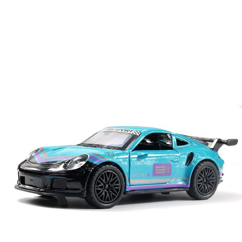 "Children's Off-Road Alloy Car Models with Open Doors - Sports Car Cake Decorations and Gifts for Boys"