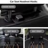 1/2Pcs Car Seat Hooks for Headrest|Double Headrest Purse Hook for Car|Multifunctional Car Seat Back Storage Hook with Metal Hook