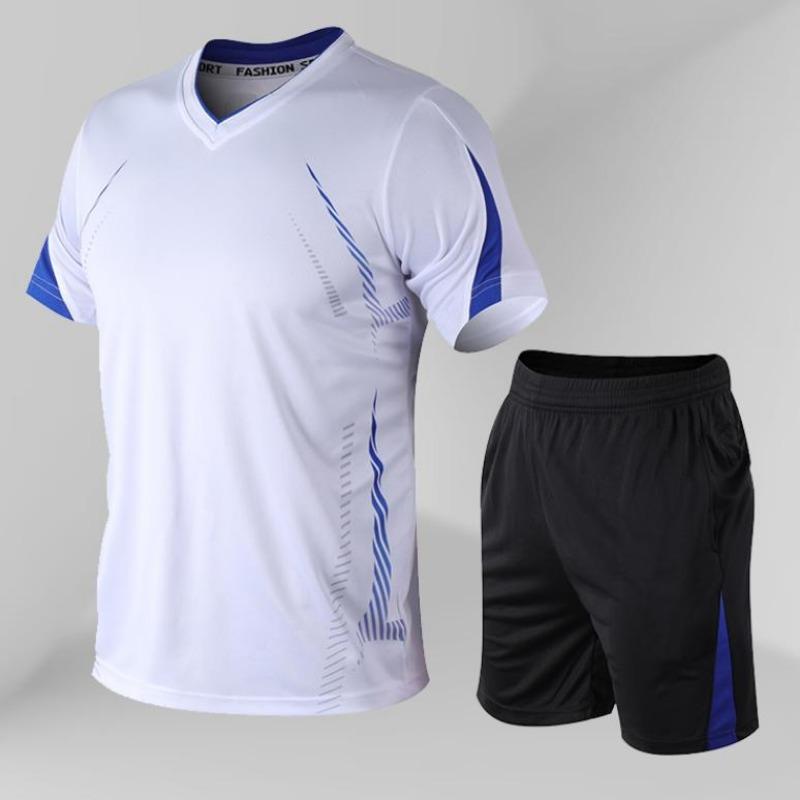 

Спортивный костюм Мужской комплект Мужские комплекты из 2 предметов Летняя повседневная одежда Комплект спортивных костюмов для фитнеса XXXXXL призрак белого