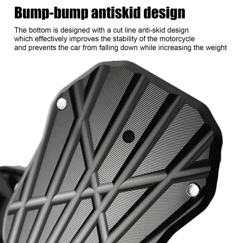 Kickstand Plate Aluminum Alloy Parking Support Stand Wear-Resistant Heavy-Duty Motorbike Accessories For Daily Commuting Camping