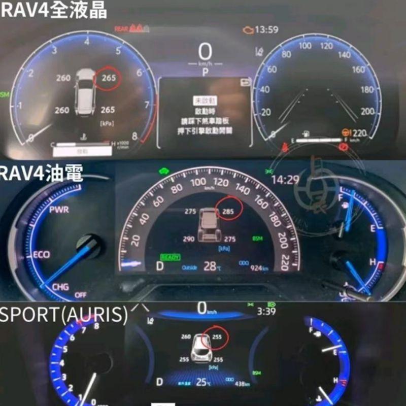 For Toyota Rav4 -2024 Xa50 Smart Car TPMS Tyre Pressure Monitoring System Digital LCD Dash Board Display Auto Security Alarm