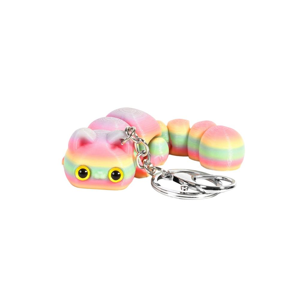 3D Printed Cute Three-dimensional Keychain Schoolbag Small Pendant Gift Small Ornament