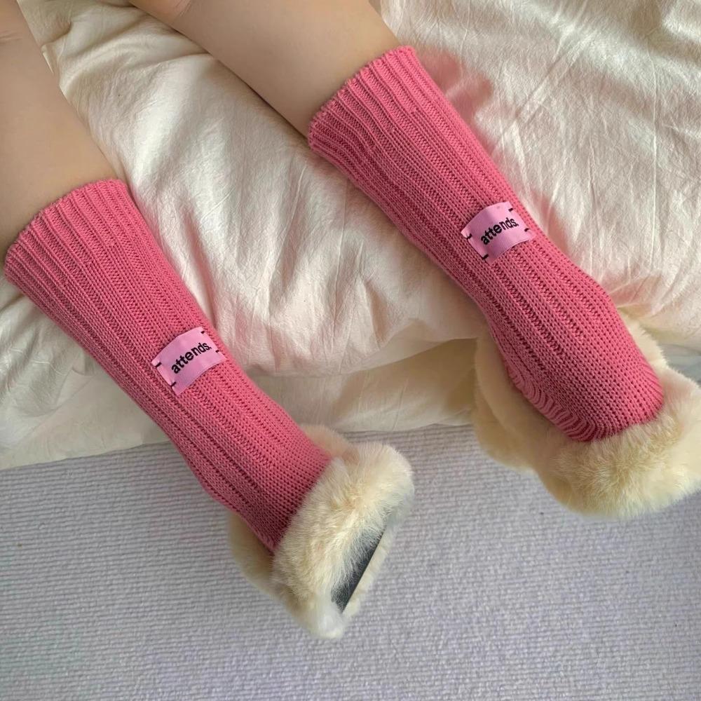 Dicke Faden Mittellange Socken Halten Warm Gestapelte Socken Koreanische Winter Warme Socken Herbst