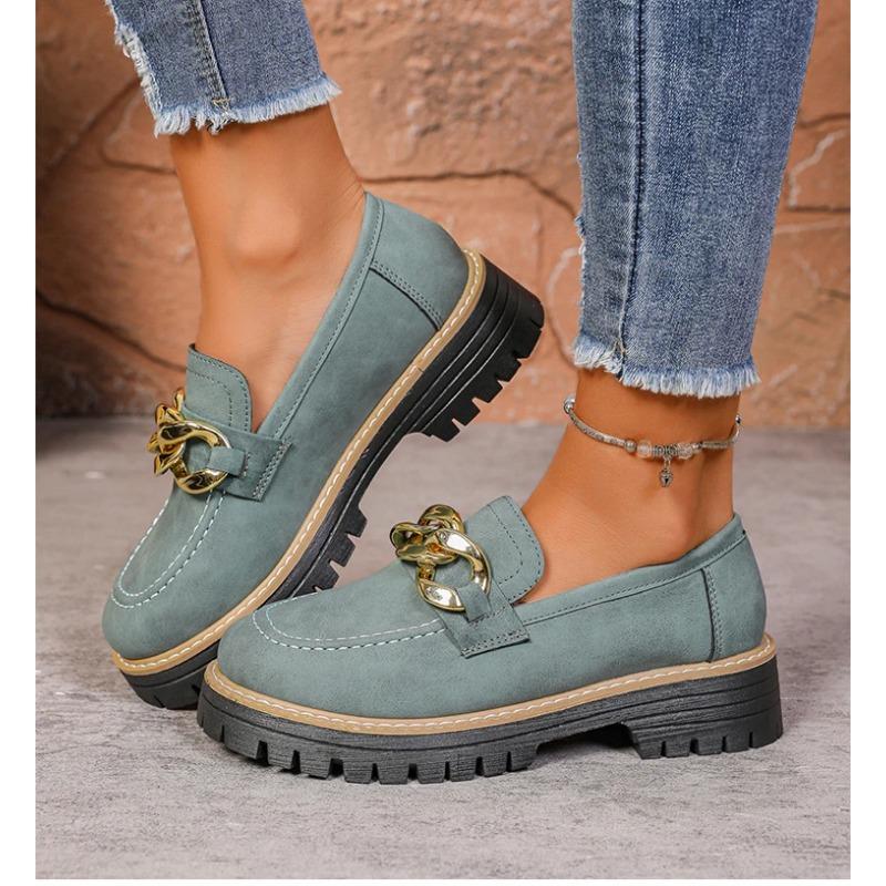 Woman Shoes Comfortable Women's Loafers With Heels Casual Shoes Elegant Heel Zapatos De Mujer New Slip-on Shoes Women Footwear