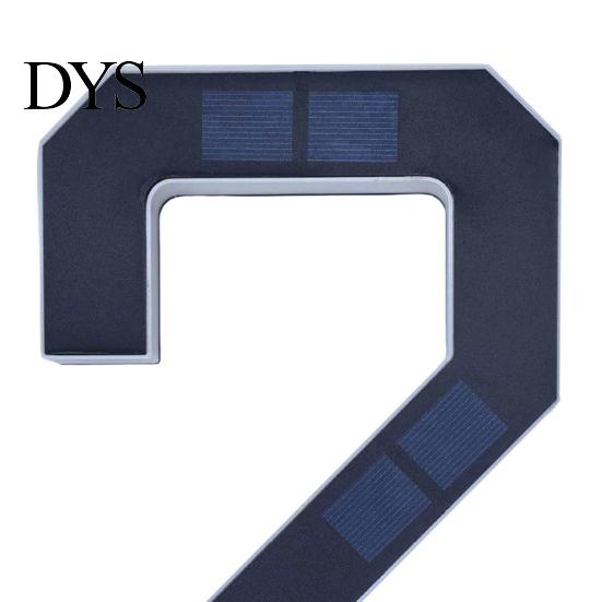 Outdoor House Number Light Solar Address Sign, LED Lighted for Waterproof Sign Outdoor, Auto On/Off, Garden Door Decoration Warm