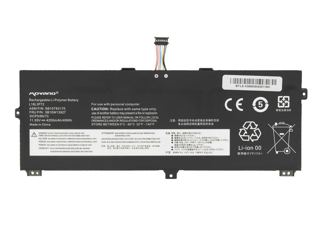 Akku L18M3P72 L19M3P71 für Lenovo ThinkPad X390 Yoga X13