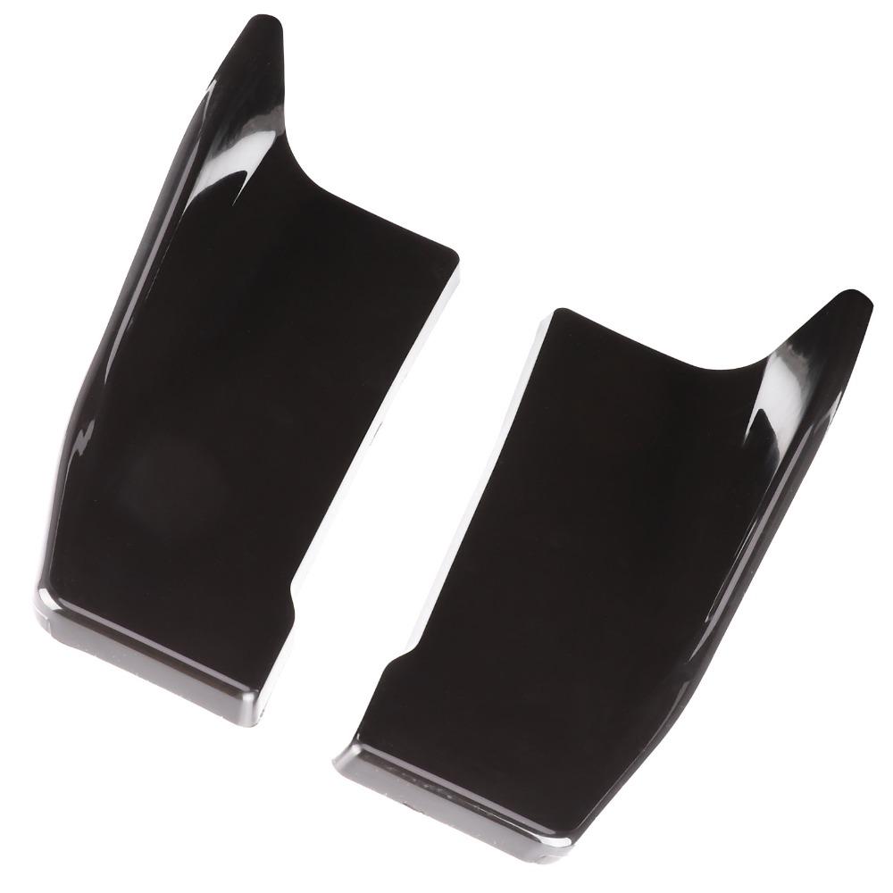 2 PCS Glsooy Black Rear Bumper Spoiler ABS Bumper Lip Bumper Lip Side Skirts Car Exterior Upgrade