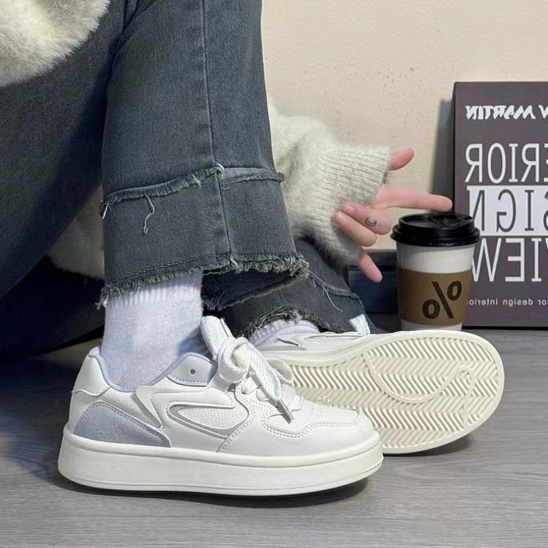 Fashion 2025 Hot Sale Ladies Shoes Front Lace-up Women's Vulcanize Shoes Fashion Sewing New Solid Classic Comfortable Versatile Sneakers