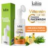 Kahira Vitamin C & Teebaum Schaumiges Gesichtswaschmittel mit integrierter Gesichtsreinigungsbürste für Tiefenreinigung - Ohne Parabene, Sulfate, Silikone & Farbstoffe, Gesichtswaschmittel (1