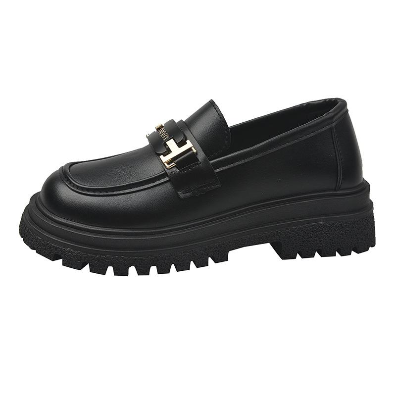 2025 new Mary Jane platform British small leather shoes loafers women's casual fashion versatile soft-soled single shoes