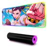 chun li Mouse Pad RGB Gaming Mousepad Big LED Pad PC Desk Mat Luminous Mouse Pad Large Keyboard Mats Table Rug With Backlit