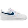 Nike Scarpe Casual da Uomo Air Force 1 '07 Bianco Blu Corte FJ4146-123