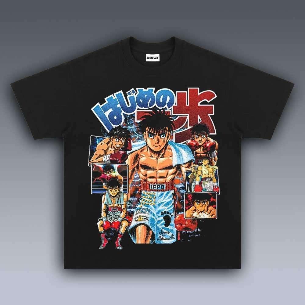 HAJIME NO IPPO Классическая Аниме Футболка Унисекс С коротким рукавом S-5XL Унисекс Футболка L