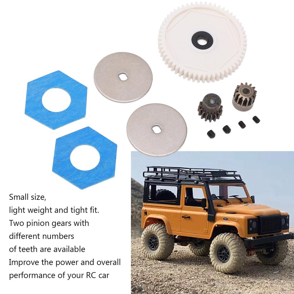 1Celsius10 RC 56T Large Spur Gear with 13T 15T Motor Gear RC Upgrade Parts for   SCX10 RC Crawler Car