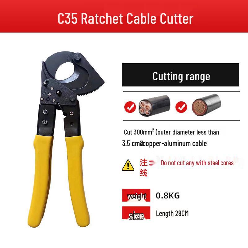 

RSRDDY C35 Gear-Assisted Armored Cable Cutter
