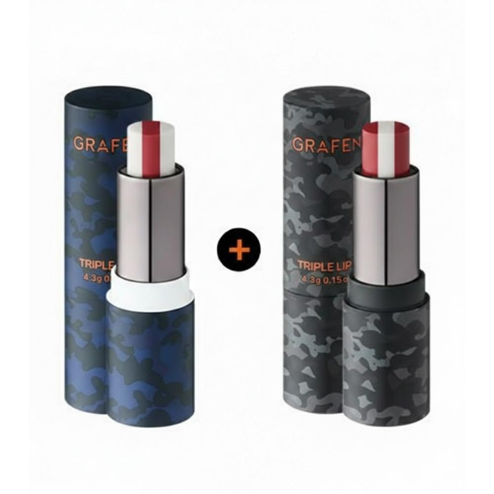 Grafen Triple Lip Men's Lip Balm Handsome Lip + Lip Set 1 pcs 4.3g
