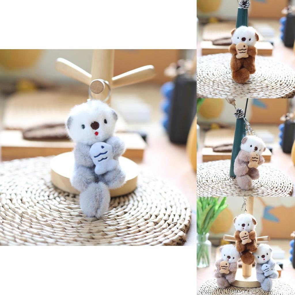 Adorable Otter Plush Keychain Soft And Huggable Short Plush Material