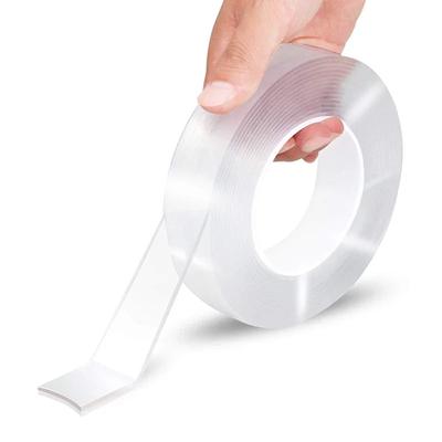 Nano Tape Doppelseitiges Klebeband Transparente wiederverwendbare wasserdichte Klebebänder Reinigbare Klebebänder für Küchen- und Badezimmerbedarf