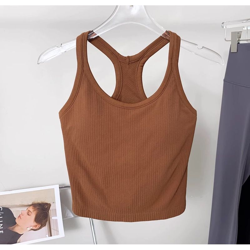 Lu Same Ebb Yoga Vest Women's Sports Bra Detachable Chest Pad I-Shaped Fitness Vest Yoga Jacket