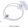 Yinziyun S925 Silver Cat DIY Bracelet Beads - Cute Animal Charm (BSC208)