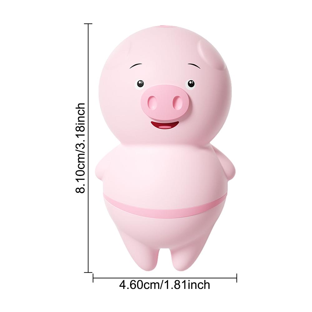Tongue Licking Sucking Vibrator Female Masturbator USB Charging Dual 6 Modes Nipple Massager Sex Toys for Woman Clitoris Stimulator Cute Pig