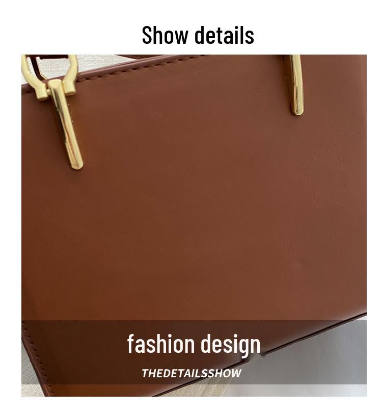2024 Spring Women's Minimalist Crossbody Shoulder Bag - High-Quality, Fashionable, Versatile Handbag with Unique Stitching.