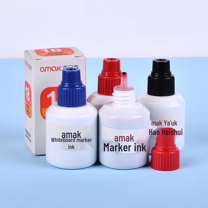 Yamak Oil-Based Permanent Marker Ink Refill, 25ml & 50ml, Broad Tip, Small Bottle