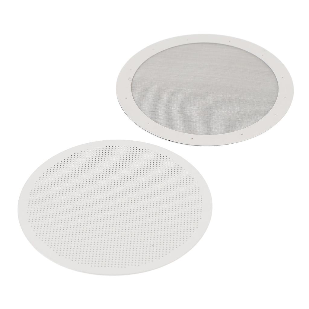Disk Coffee Filter 2.4 Inch Stainless Steel Reusable French Press Coffee Maker Metal Filter Mesh for Replacement