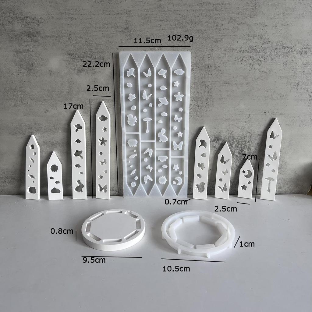 Leaf Butterfly Animal Skeleton Candle Holder Silicone Mould Plaster Cement Moulds