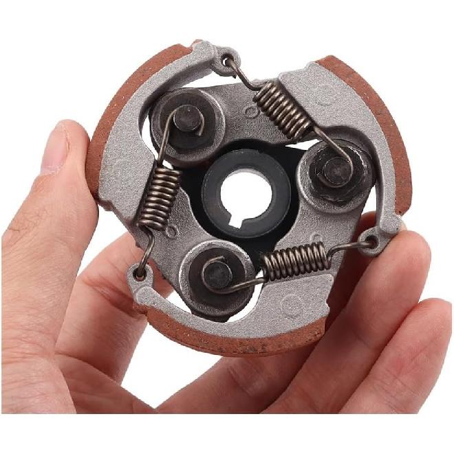 47cc 49cc Minimoto 3 Shoe Clutch 2T Springs Centrifugal Clutch Pad for 2 Stroke Pocket Bike Quad Dirt Bike ATV Replacement Parts