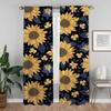 Modern Living Room Curtains for Camera Flower Partition Shades Blackout Curtain Tulle for Bedroom Curtains 2 Pieces Kitchen Home