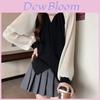 Soft Satin 3d Effect Blouse With V Neck For Elegant Spring Wear