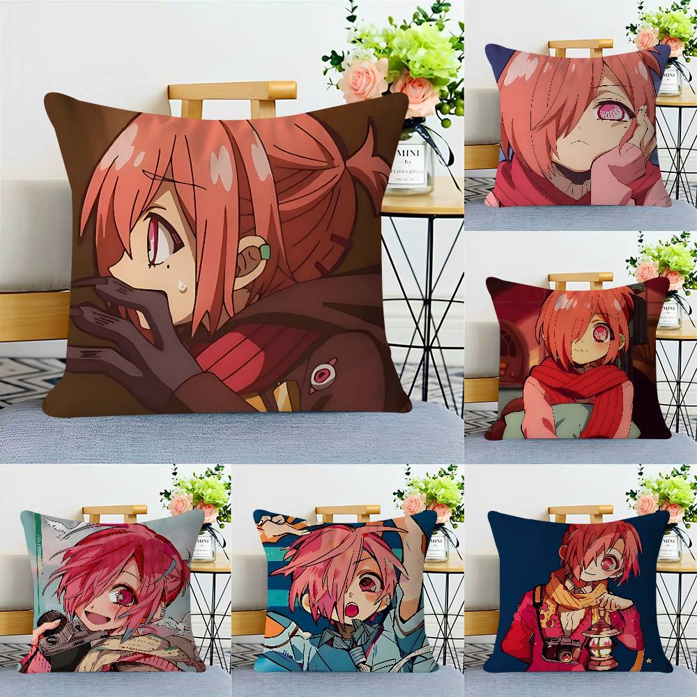 M-mitsuba ANIME Kissenbezug Abnehmbarer Waschbarer Kissenbezug – Ganzjahresweichleinen