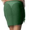 Dames Zomer Effen Kleur Bandeau Chiffon Cover-up Halve Rok Strand Wrap Sarong Zwemkleding Cover-up