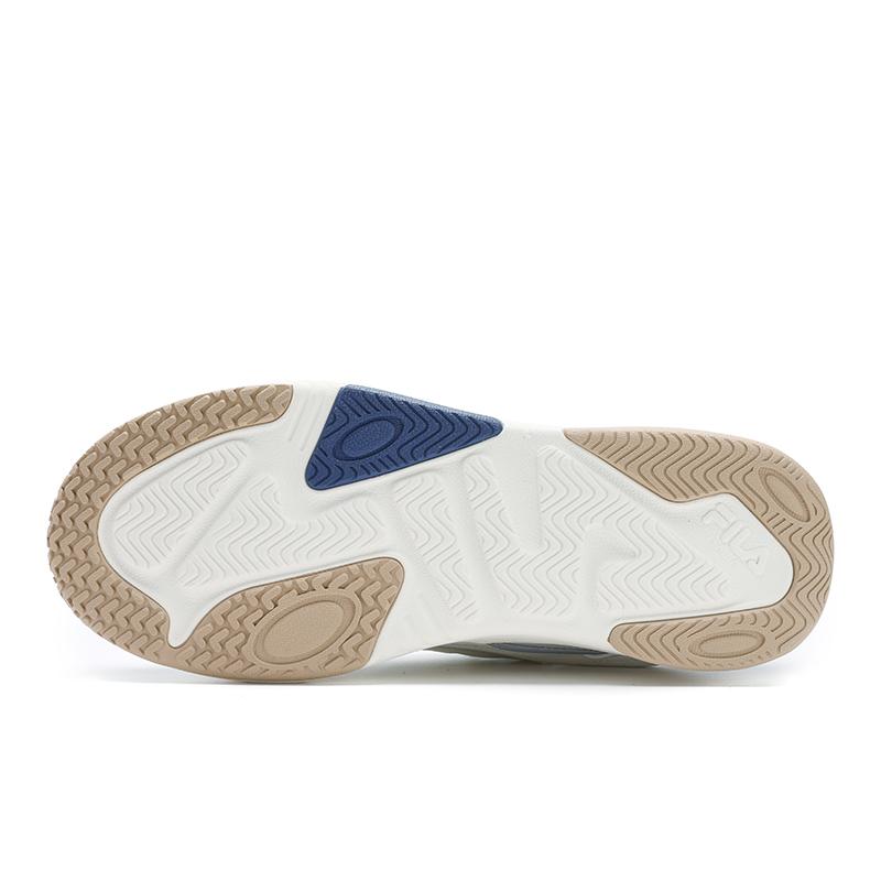 FILA Vibe Comfortable Versatile Durable Low-Top Skate Shoes Men sneaker White Gray F12M512201FGV