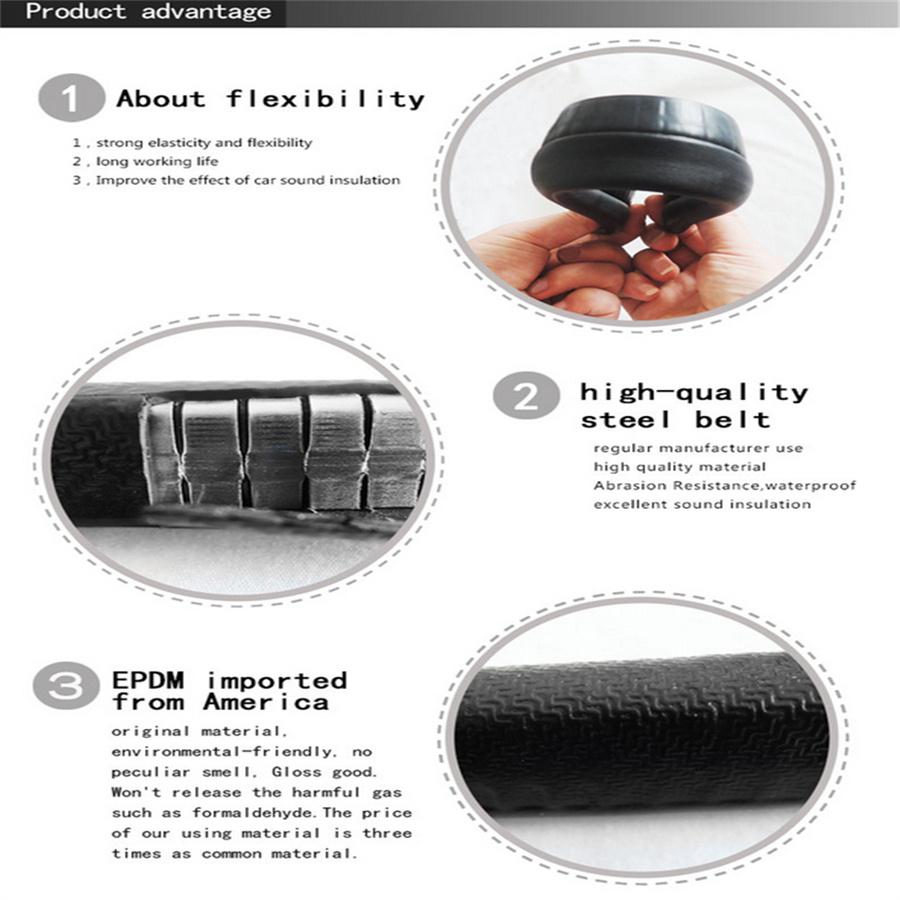 Strip Lock Seal Trim Car Door 3 Molding Protector Meter Waterproof Rubber Edge