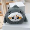 Blue Shark Cute Stuffed Keychain Soft Pp Cotton Fill Plush Toy For Kids Gift