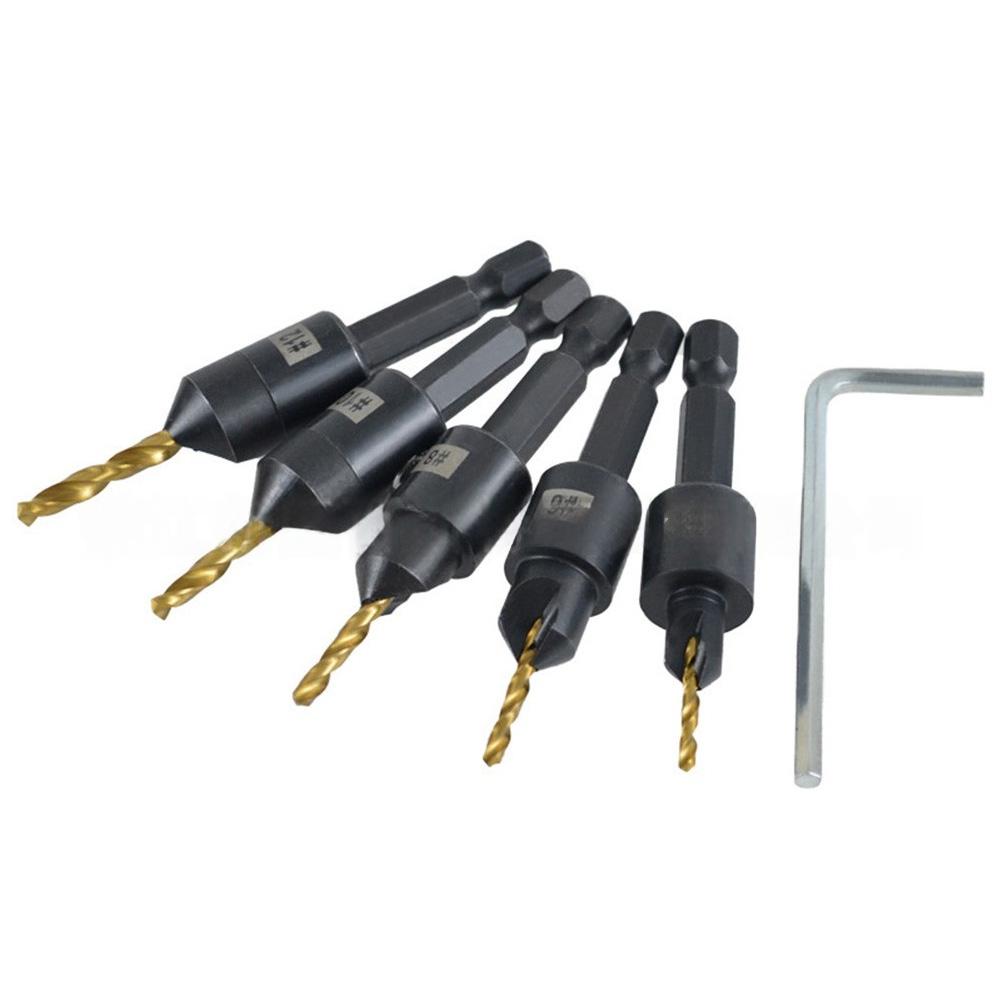 12-Piece Drill Set Woodworking Drill Bits Cutting Edge Design Hexagonal Shank Design Hexagonal Shank Drill Bits
