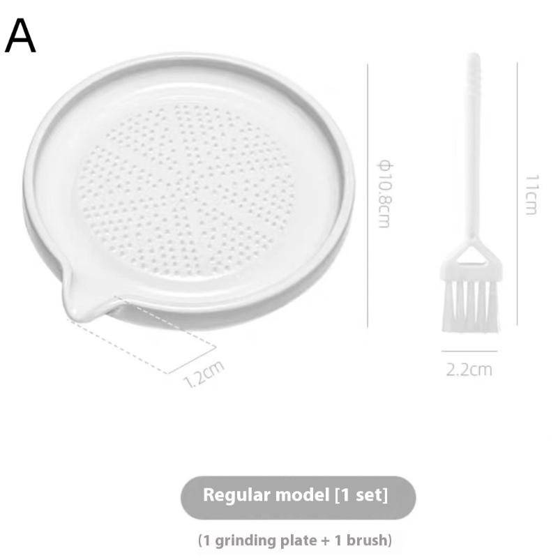 

Белый Керамический Инструмент для Терки Имбиря в Простом Стиле, Ручная Терка, Чеснокодавилка, Портативный Инструмент для Измельчения Моркови и Имбиря, Кухонный Инструмент со Щеткой A