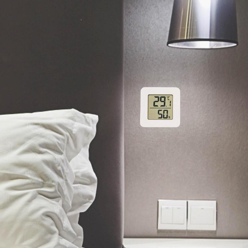 Mini Indoor Thermometer LCD Digital Temperature Room Hygrometer Gauge Room Electronic Temperature Accurate Humidity Gauge