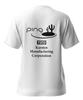 Short Sleeve Printed Up Golf LL [Pin Apparel] Women's T-Shirt (Set Compatible) / / 622-4264800 030_White