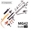1/6 Scale WWII German Army MG42 Gatling Machine Gun Model Assembly Puzzles Building Bricks AK47 M16 Soldier Action Figure Toys