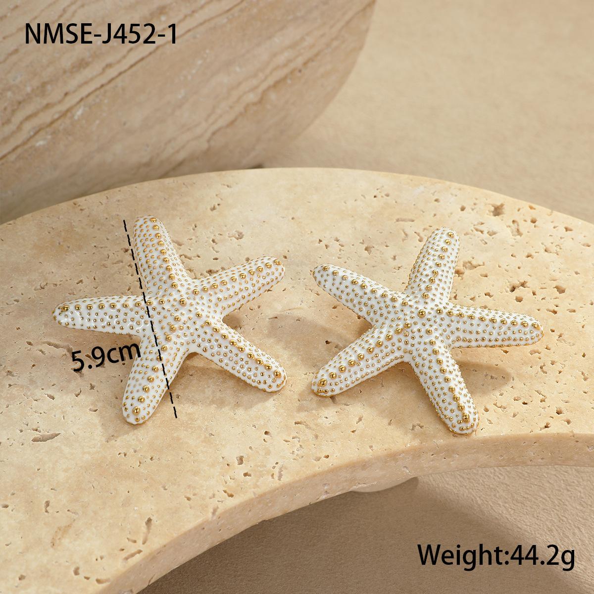 GEMCHIC Women s Exaggerated Colorful Starfish Necklace Fashion Vacation Beach Jewelry 18K