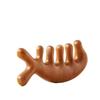 Engraved Sandalwood Wide-Tooth Dolphin Comb - Multi-functional Head Therapy and Massage Comb