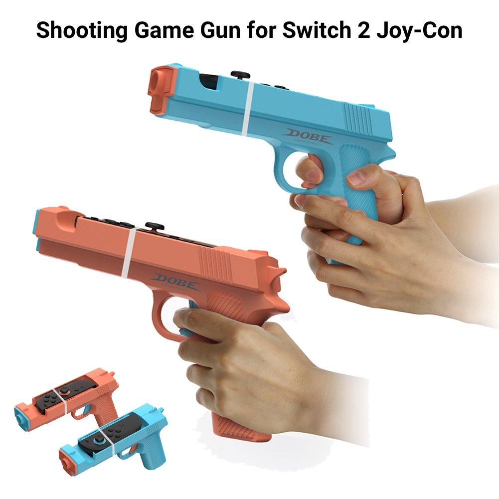 Shooting Game Gun Controller for Switch 2 Joy-Con Hand Grip Motion Controller Left and Right Controller Gun Stock Grip