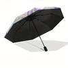 1pc "Twinkle Twin Stars" Umbrella with Plastic Handle,Suitable for All Seasons Home Travel Outdoor UmbrellaSanlio030