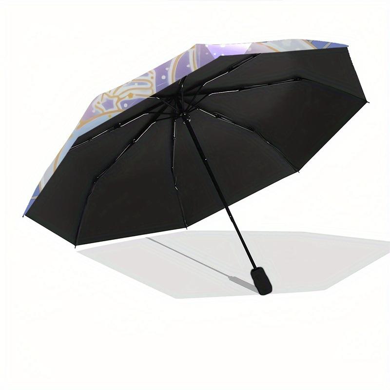 1pc "Twinkle Twin Stars" Umbrella with Plastic Handle,Suitable for All Seasons Home Travel Outdoor UmbrellaSanlio030